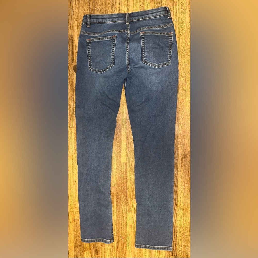 Boden Boys 15Y R‎ Jeans Blue Skinny Leg Adjustable Waist Button Pockets Cotton - Picture 2 of 6